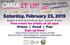2nd Annual Chalk IT UP! @ the HUB on canal