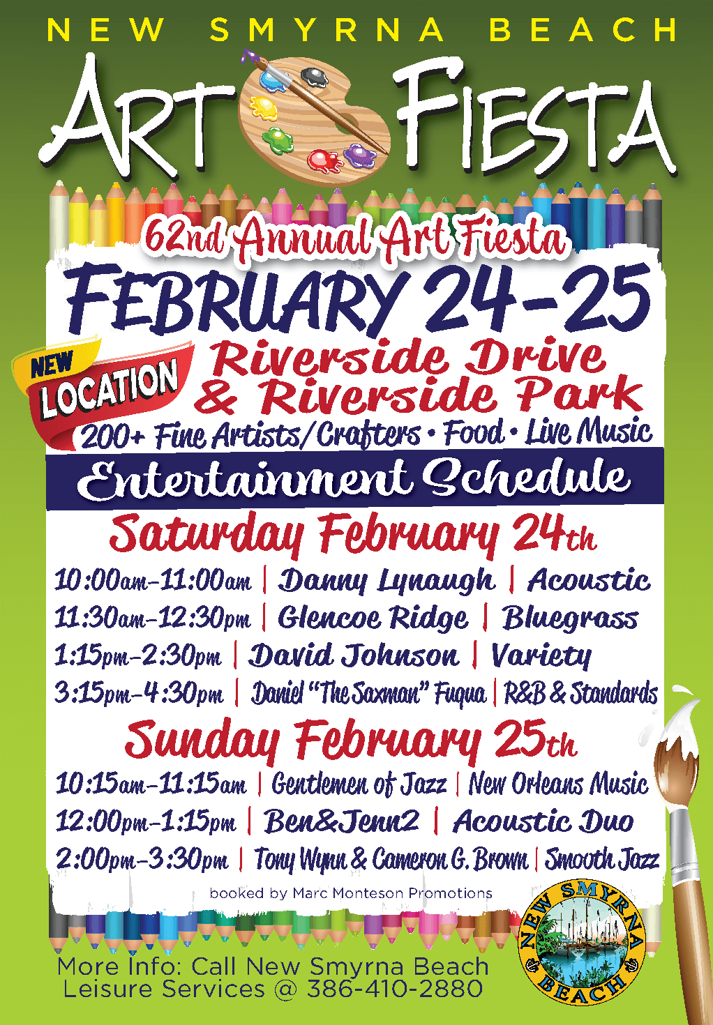 Art Fiesta New Smyrna Beach 2025 Schedule Nomi Tessie