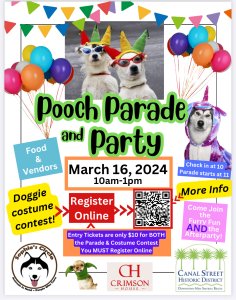 Pooch Parade and Party @ Canal Street Historic District